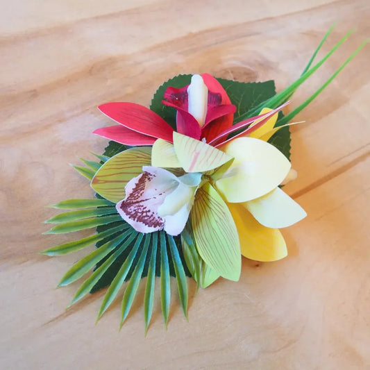 Alana orchid tropical flower hair clip - alohaz