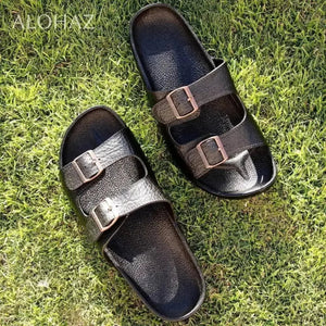 Black buckle jandals® - pali hawaii jesus sandals