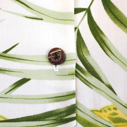 Calla white hawaiian lady blouse - alohaz