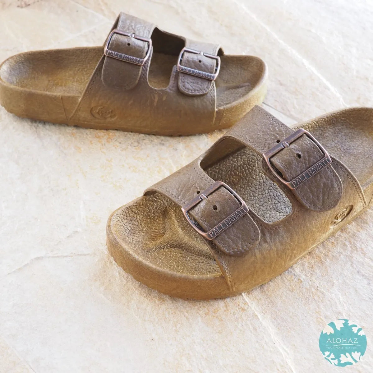Caramel brown buckle jandals® - pali hawaii jesus sandals