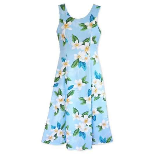Escape blue hawaiian darling dress - alohaz