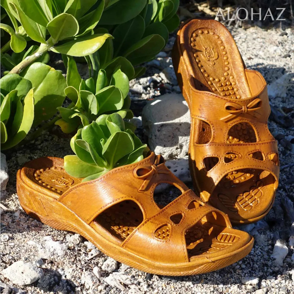 Golden brown bow™ - pali hawaii sandals