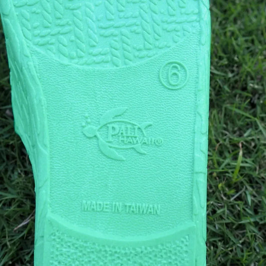 Green classic jandals® - pali hawaii jesus sandals - alohaz