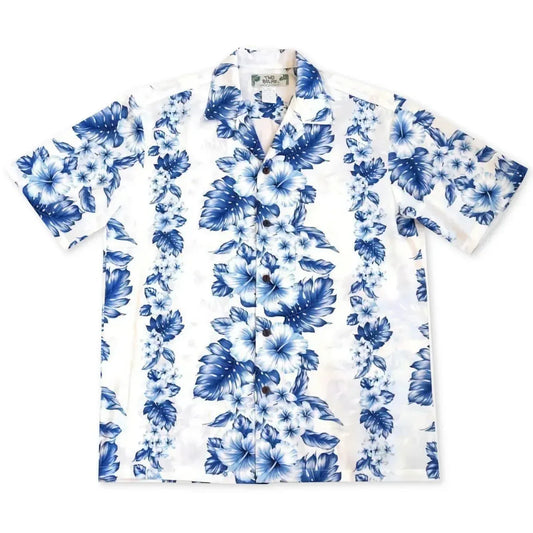 Hanalei white hawaiian cotton shirt - alohaz