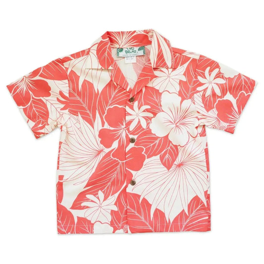 Haven coral hawaiian boy shirt - alohaz