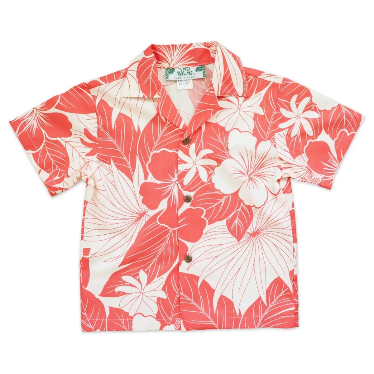 Haven coral hawaiian boy shirt