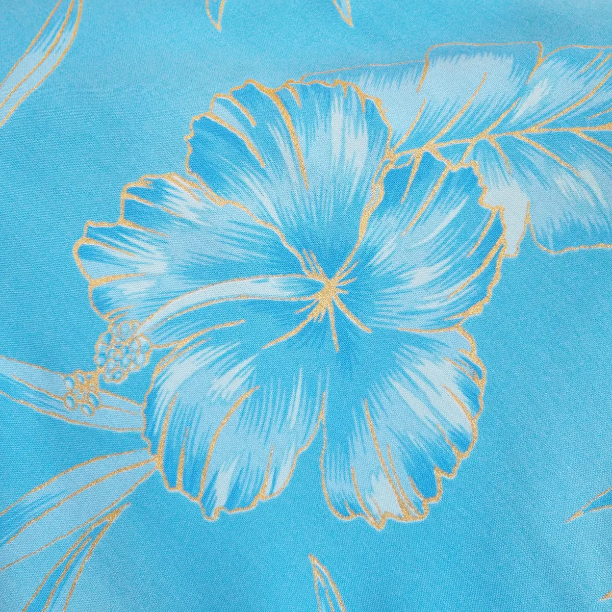 Hibiscus hideaway blue hawaiian rhythm short dress