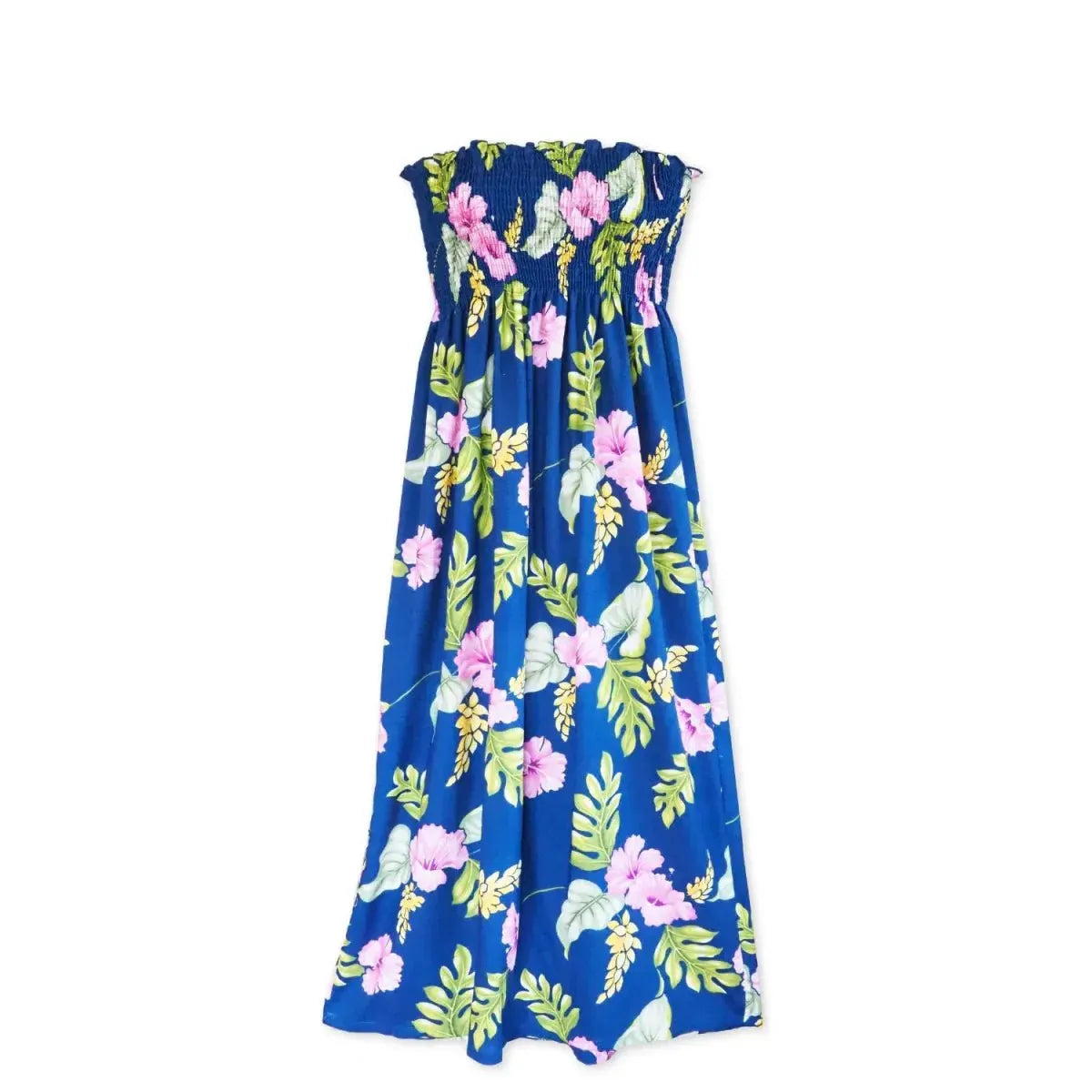 Honeymoon Royal Blue Hawaiian Maxi Dress - Alohaz Honeymoon Royal Blue Hawaiian Maxi Dress - Alohaz
