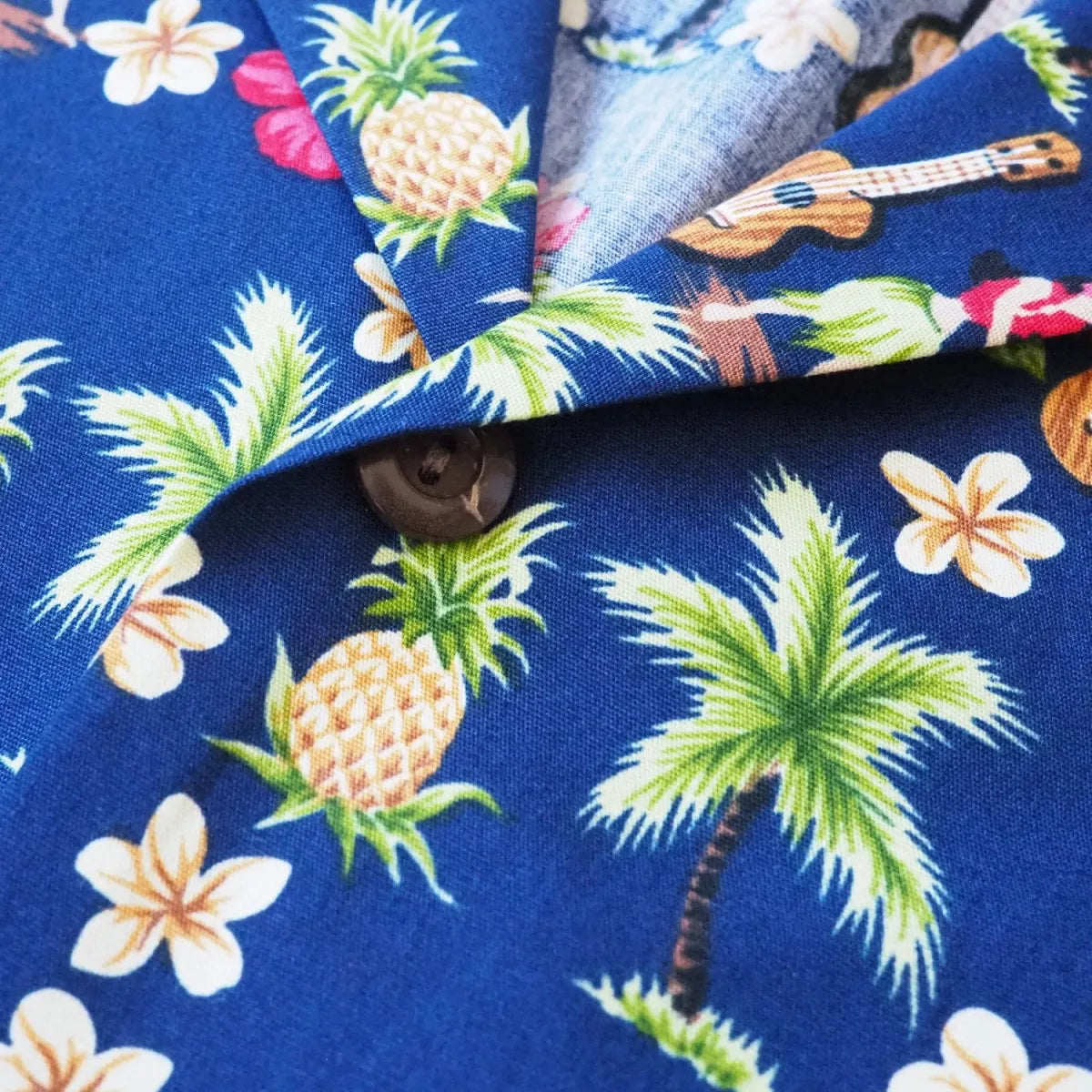 Hula dream blue hawaiian cotton shirt