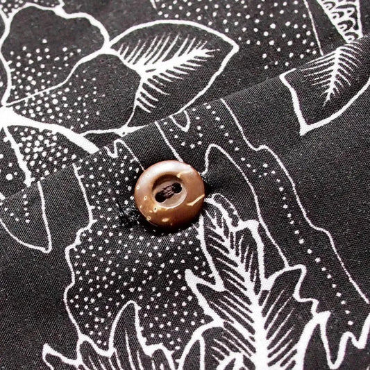 Island hop black hawaiian rayon shirt - alohaz