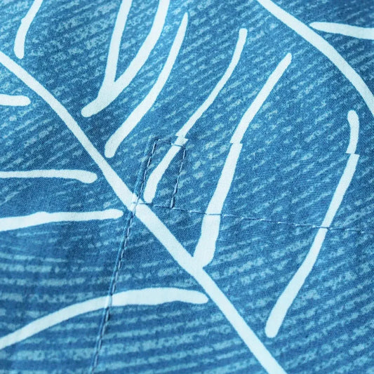 Ka’anapali aqua hawaiian cotton shirt - alohaz