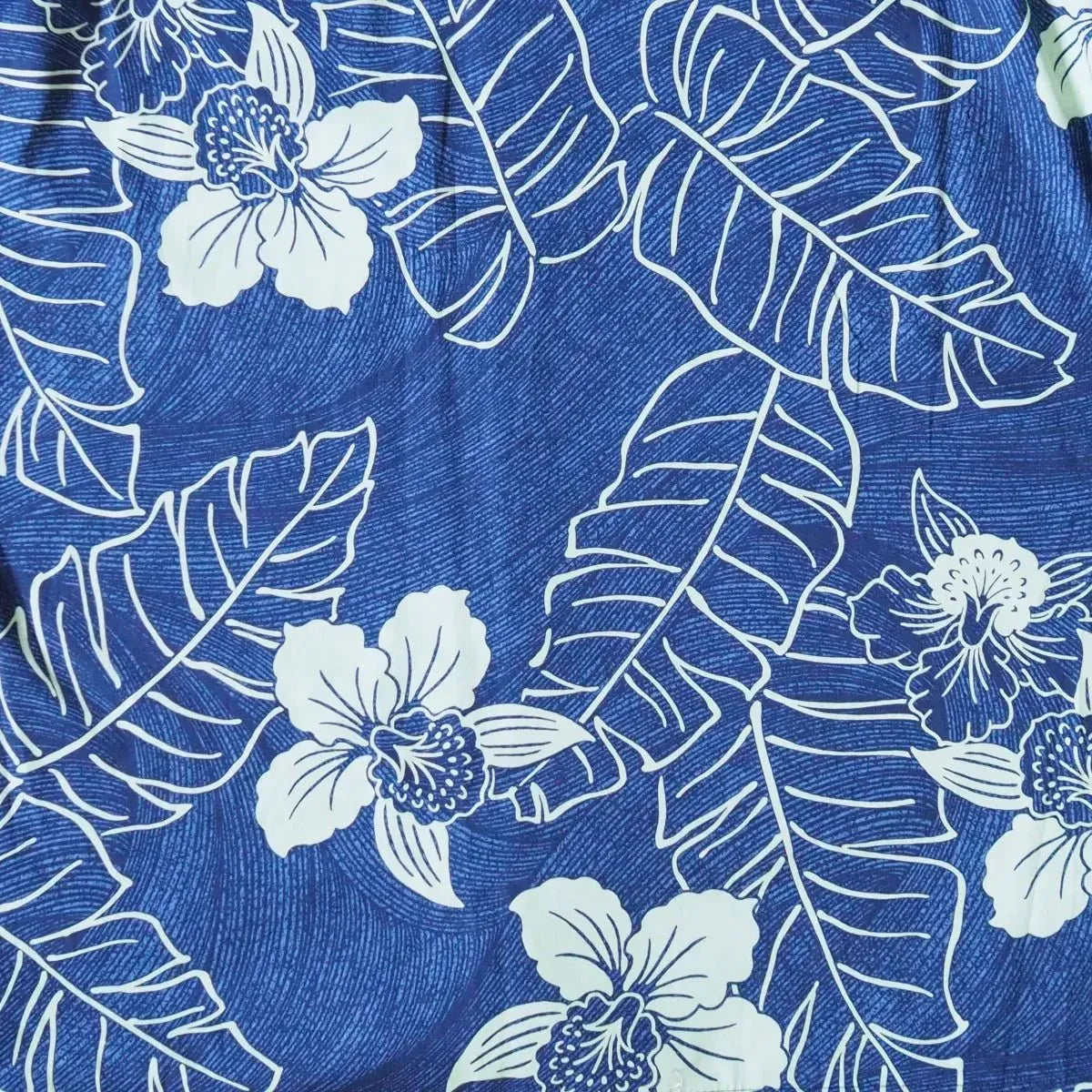 Ka’anapali blue hawaiian cotton shirt - alohaz