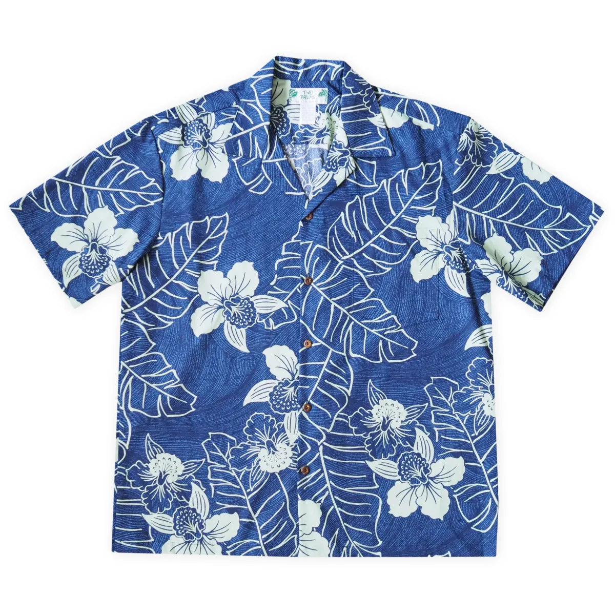 Ka’anapali blue hawaiian cotton shirt