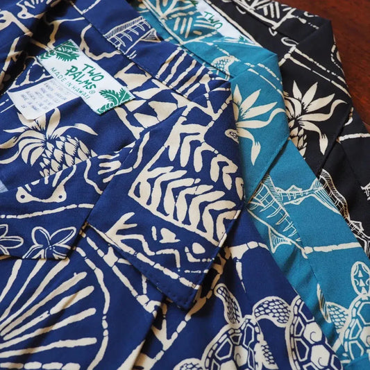 Kaka’ako black hawaiian rayon shirt - alohaz