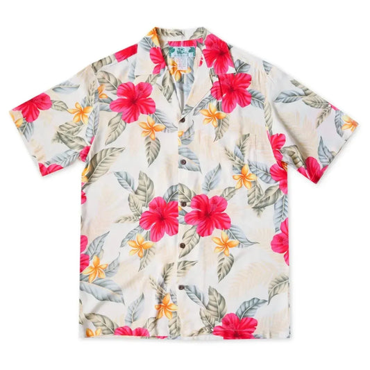 Makaha cream hawaiian rayon shirt - alohaz