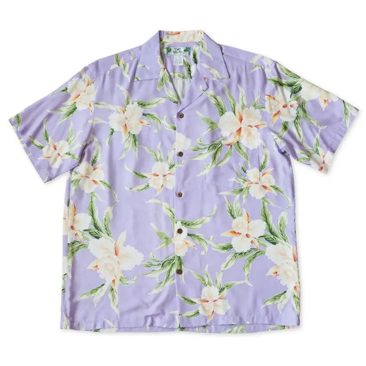 Mele purple hawaiian rayon shirt - alohaz