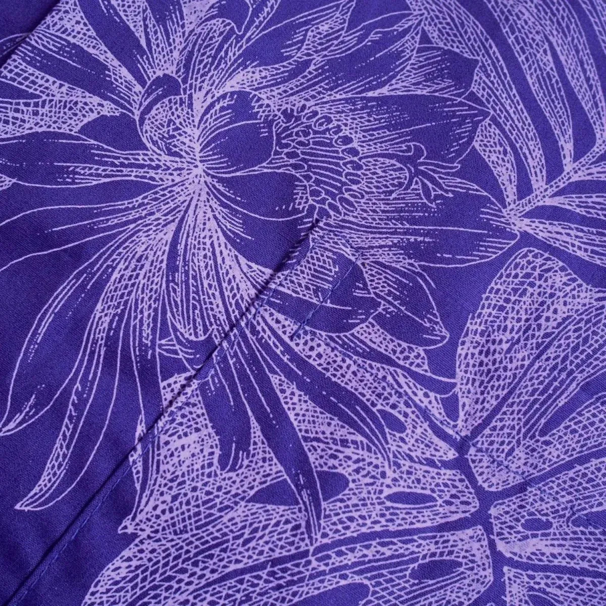 Monstera cereus purple hawaiian cotton shirt - alohaz