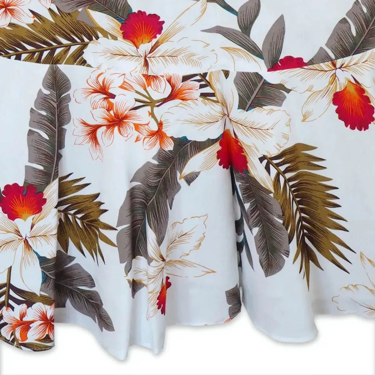 Moon white hawaiian laka dress - alohaz