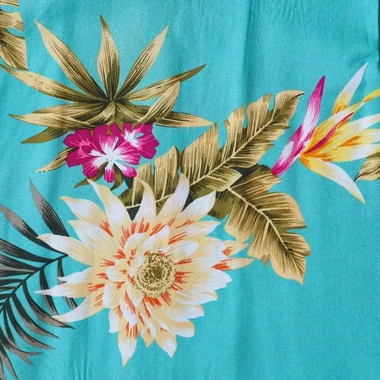 Mountain green hawaiian xoxo short dress - alohaz