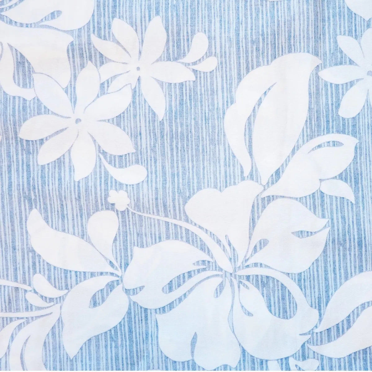 Nanakuli blue reverse print hawaiian cotton shirt
