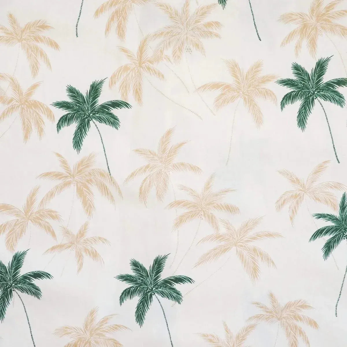 Palm beach cream hawaiian cotton shirt - alohaz