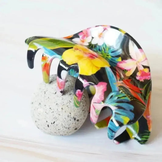 Paradise black hawaiian hair claw - alohaz