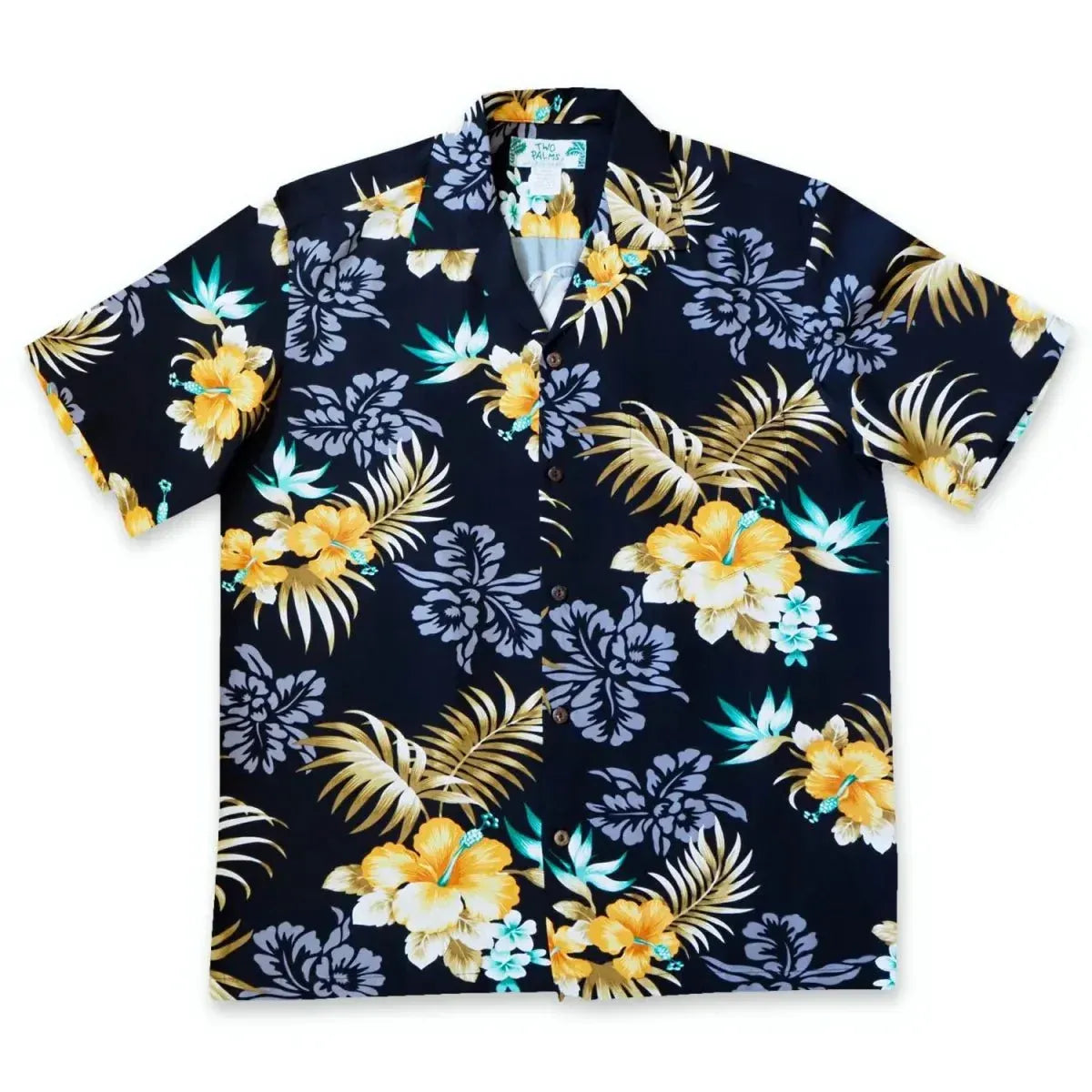 passion black hawaiian rayon shirt - Alohaz