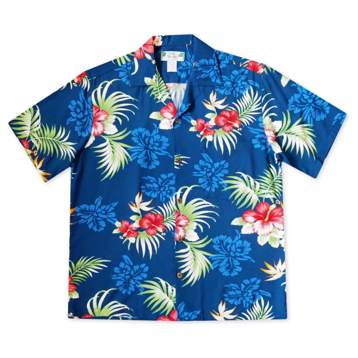 Passion navy hawaiian rayon shirt