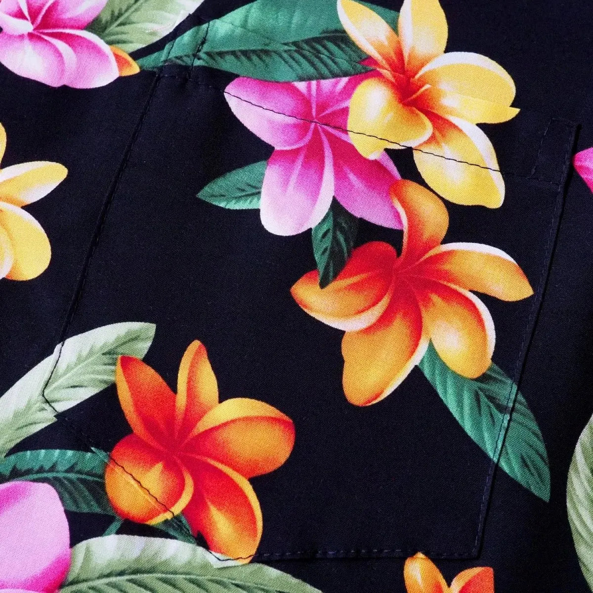 Pebble black hawaiian aloha rayon shirt - alohaz