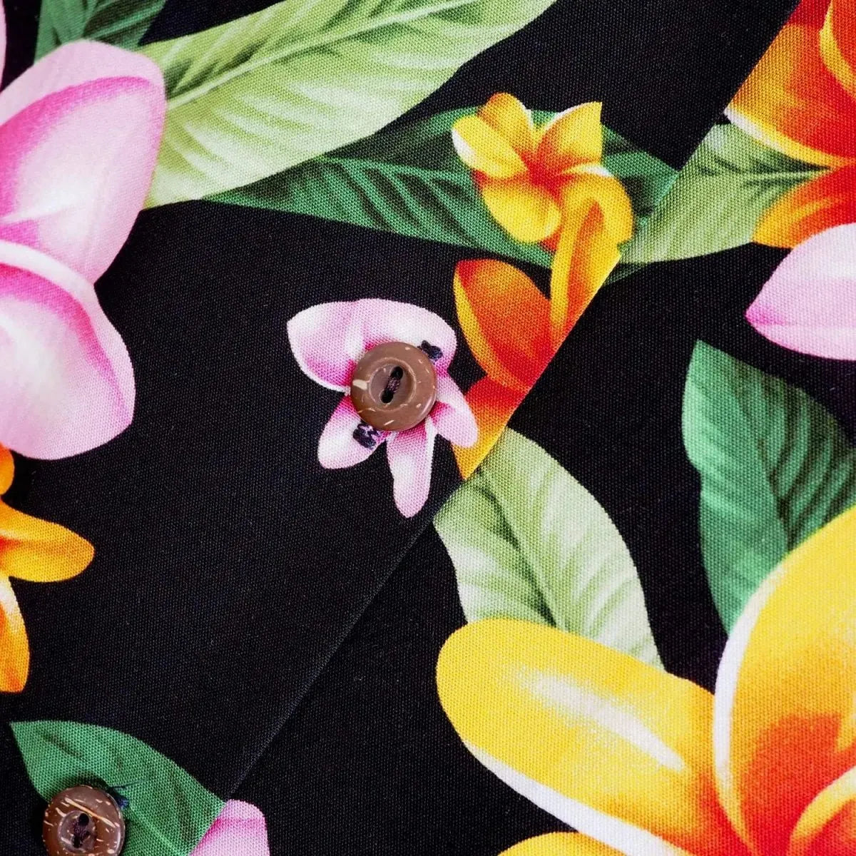 Pebble black hawaiian lady blouse - alohaz