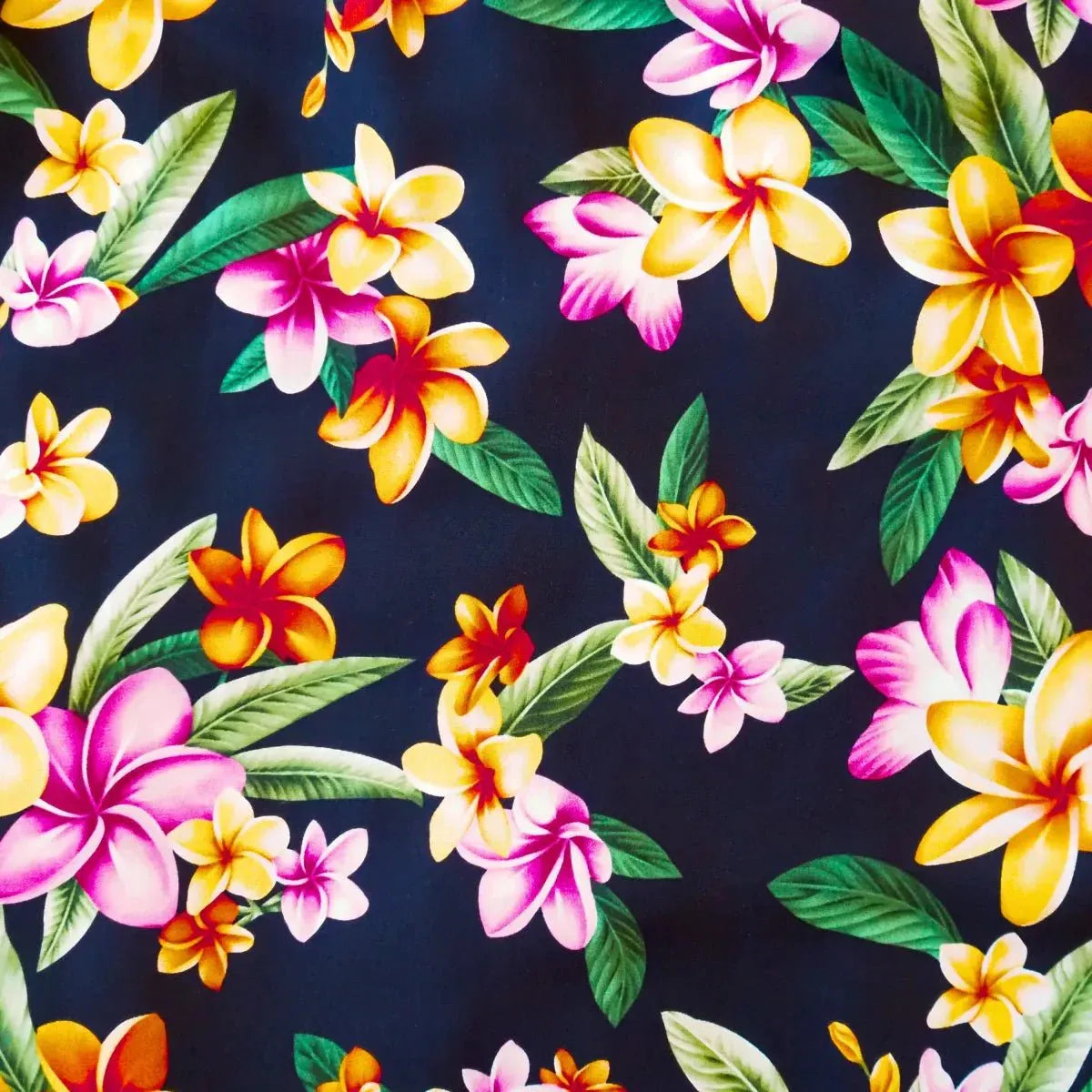 Pebble black hawaiian maxi dress - alohaz