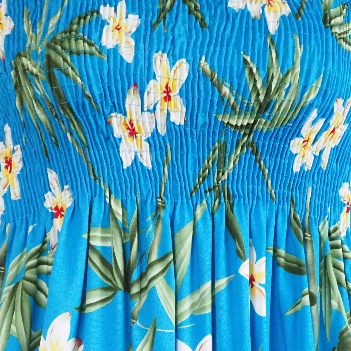 Pipiwai blue hawaiian maxi dress