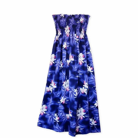 Poipu purple hawaiian maxi dress - alohaz