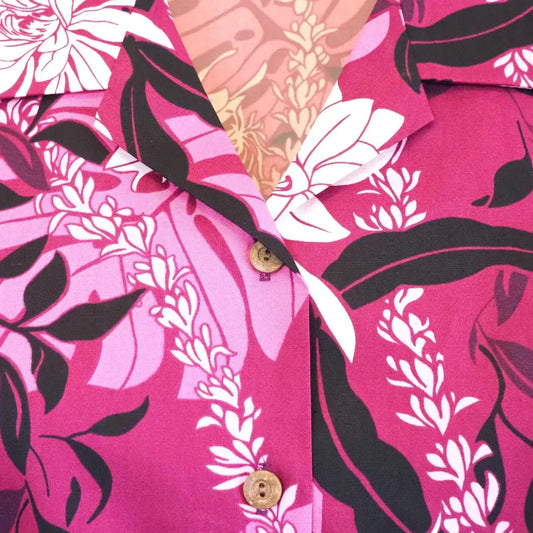 Punahou purple hawaiian lady blouse - alohaz