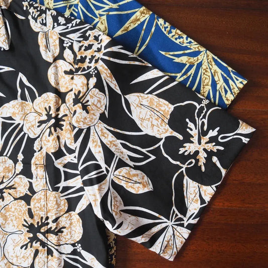 Sweet pineapple black hawaiian cotton shirt - alohaz