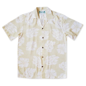 Tradewinds cream hawaiian aloha rayon shirt