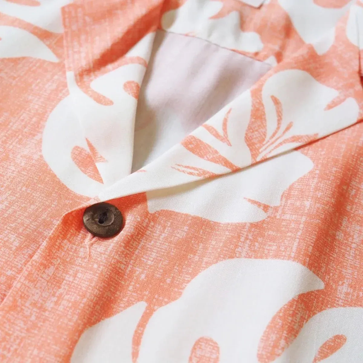 Tradewinds orange hawaiian aloha rayon shirt - alohaz