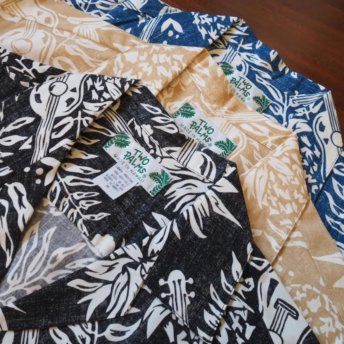 Ukulele serenade black hawaiian rayon shirt