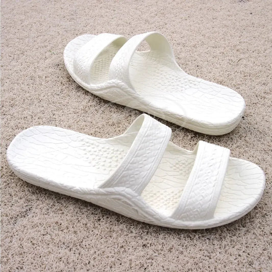 White classic jandals® - pali hawaii jesus sandals - alohaz