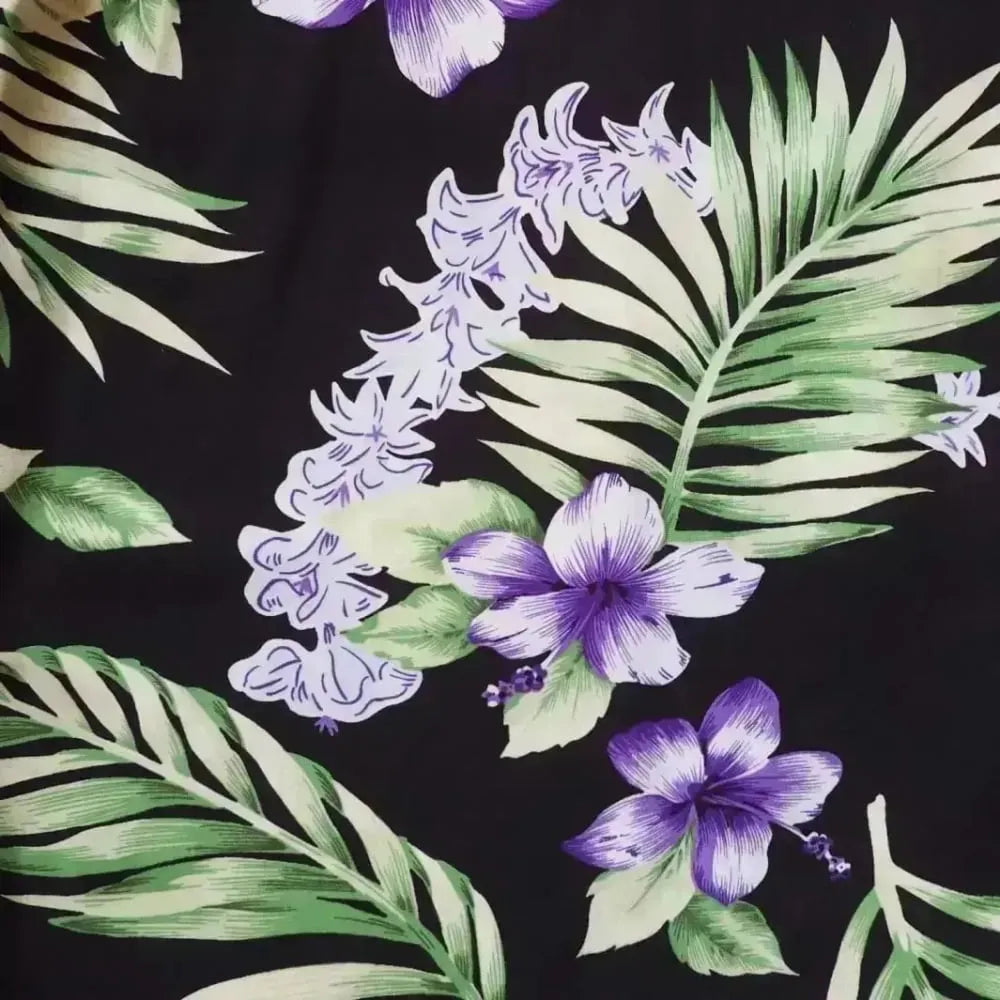 Atoll black hawaiian rayon shirt - alohaz