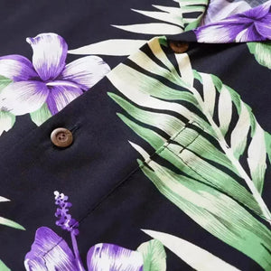 Atoll black hawaiian rayon shirt | alohaz