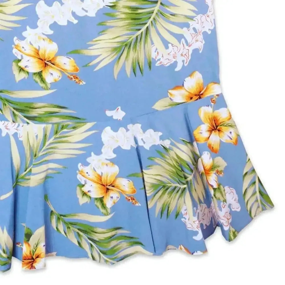 Atoll blue hawaiian laka dress - alohaz
