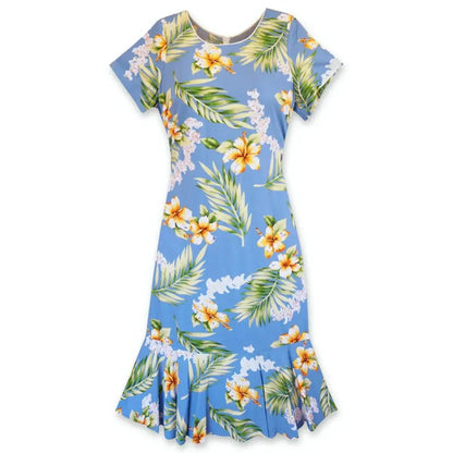 Atoll blue hawaiian laka dress - alohaz