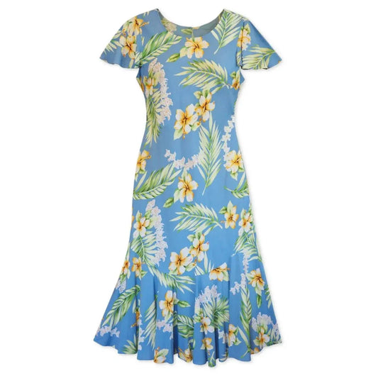 Atoll blue hawaiian malia dress - alohaz