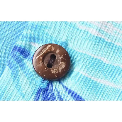 Aurora blue hawaiian boy shirt - alohaz