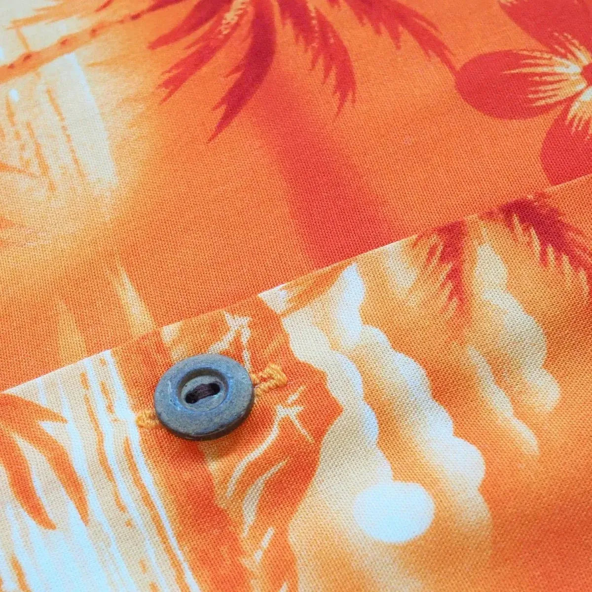 Aurora orange hawaiian rayon shirt - alohaz