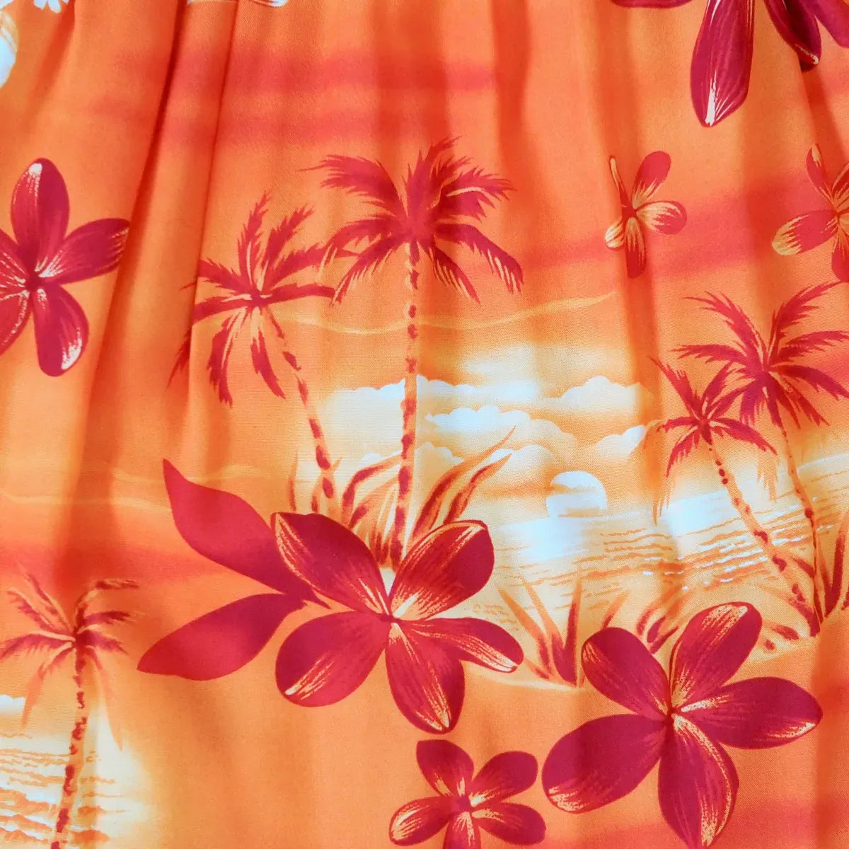 Aurora orange hawaiian tank dress