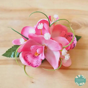 Baby pink orchid wonder hawaiian flower hair clip