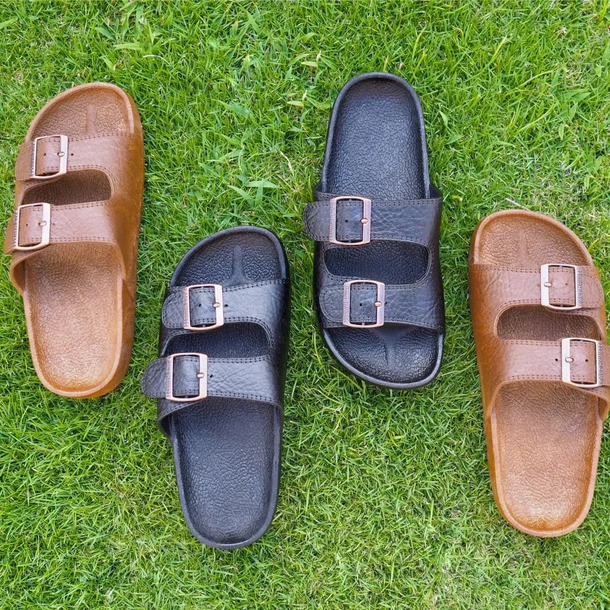 Black buckle jandals® - pali hawaii jesus sandals - alohaz