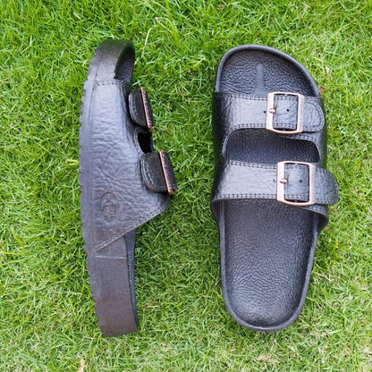 Black buckle jandals® - pali hawaii jesus sandals - alohaz